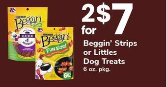 ACME Beggin' strips or littles dog treats offer