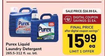 ACME Purex liquid laundry detergent offer