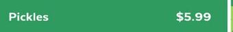 ACME Wahlburgers pickles offer