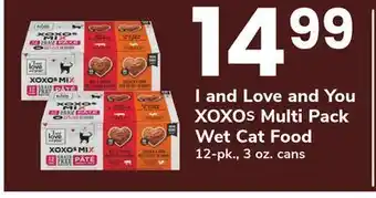 ACME I and love and you xoxos multi pack wet cat food offer