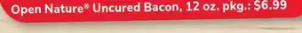ACME Open nature® uncured bacon offer