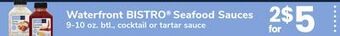 ACME Waterfront bistro® seafood sauces offer
