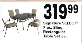 ACME Signature select® 7 pc. sling rectangular table set offer