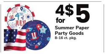 ACME Summer paper party goods offer