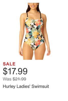 Costco Hurley ladies' swimsuit offer