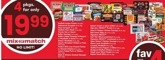 ACME Hatfield jumbo franks 3 lb. pkg., habbersett scrapple 32 oz. pkg., rapa scrapple 32 oz. pkg., hatfield ham steak 14 oz pkg., offer