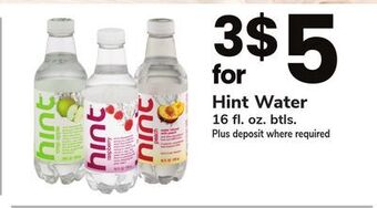ACME Hint water offer