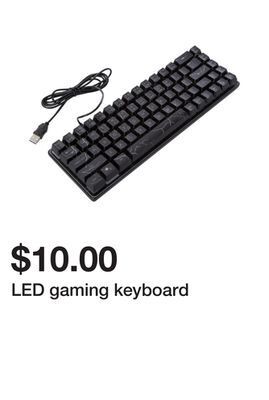 Five Below Led gaming keyboard offer