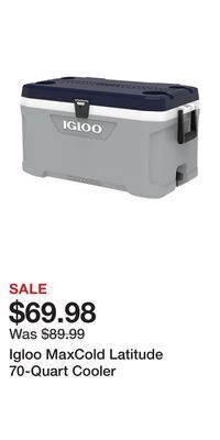 Cabela's Igloo maxcold latitude 70-quart cooler offer