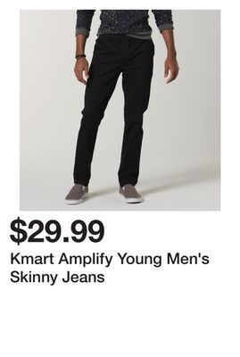 Kmart Kmart amplify young men's skinny jeans offer