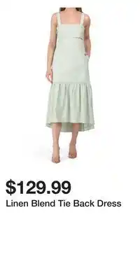 TJ Maxx Linen blend tie back dress offer