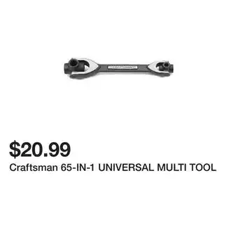 Kmart Craftsman 65-in-1 universal multi tool offer