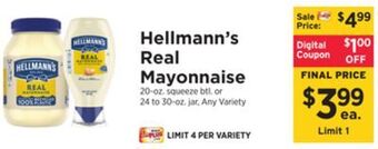 ShopRite Real mayonnaise offer
