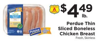 ShopRite Perdue thin sliced boneless chicken breast offer