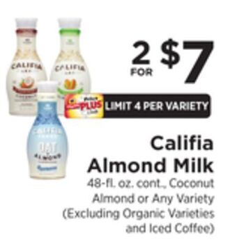 ShopRite Almond milk offer
