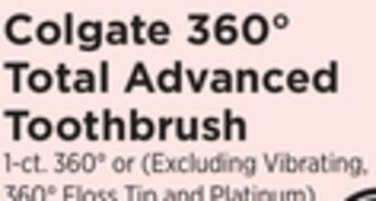 ShopRite 360° total advanced toothbrush offer