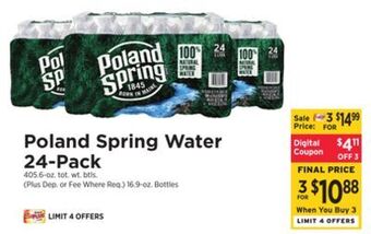 ShopRite Water 24-pack offer
