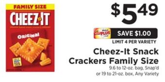 ShopRite Snack crackers family size offer
