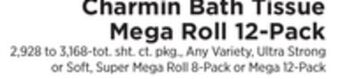 ShopRite Bath tissue mega roll 12-pack offer