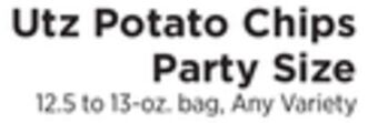 ShopRite Potato chips party size offer