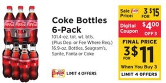 ShopRite Bottles 6-pack offer