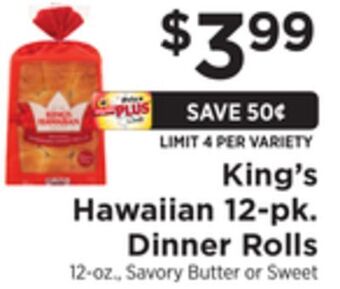 ShopRite 12-pk dinner rolls offer