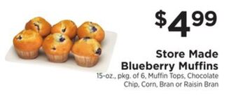 ShopRite Store made blueberry muffins offer