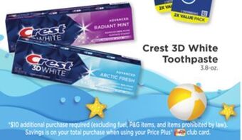 ShopRite 3d white toothpaste offer