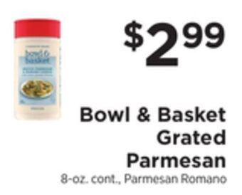 ShopRite Grated parmesan offer