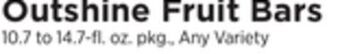 ShopRite Fruit bars offer