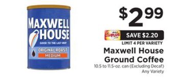ShopRite Ground coffee offer