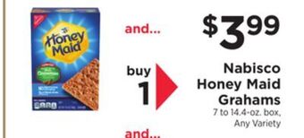 ShopRite Honey maid grahams offer