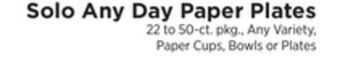 ShopRite Any day paper plates offer