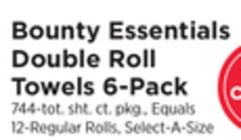 ShopRite Essentials double roll towels 6-pack offer