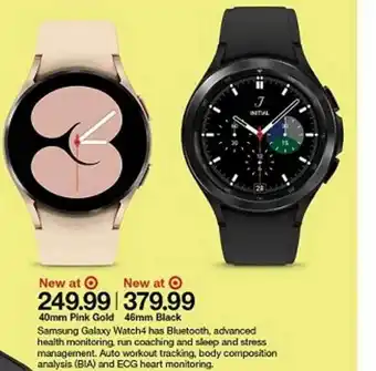 Target Samsung Galaxy Watch4 Bluetooth offer
