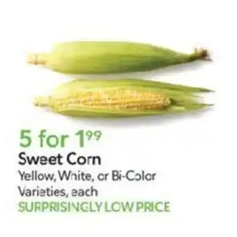 Publix Sweet Corn Yellow, White, or Bi-Color Varieties, each offer