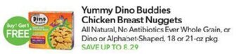 Publix Yummy Dino Buddies Chicken Breast Nuggets offer