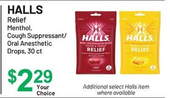 Health Mart Halls offer