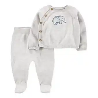 Kohl's Baby carter's 2-piece elephant sweater & footed pant set offer