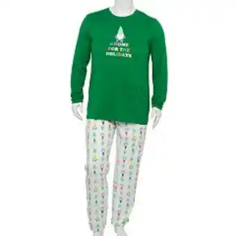 Kohl's Big & tall jammies for your families® nostalgia gnome pajama set offer