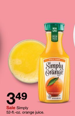 Target Simply 52-fl.-oz. orange juice offer