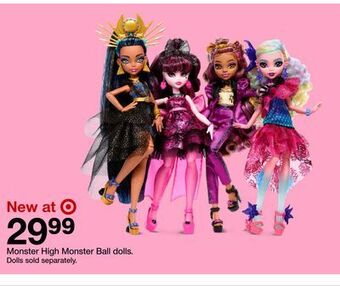 Target Monster high monster ball dolls offer