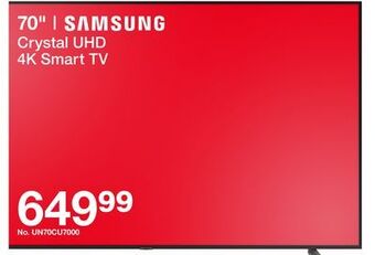 Target Samsung 70 crystal uhd 4k smart tv offer