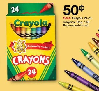 Target Crayola 24-ct. crayons offer
