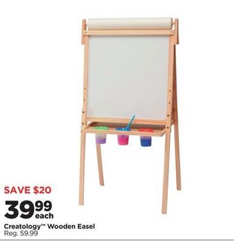 Michaels Creatology™ wooden easel offer