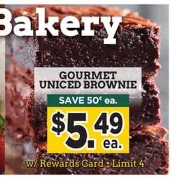 Dearborn Market Gourmet uniced brownie offer