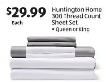 Aldi Huntington Home 300 Thread Count Sheet Set • Queen or King offer
