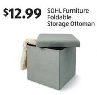 Aldi SOHL Furniture Foldable Storage Ottoman offer