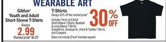 Hobby Lobby Gildan youth and adult short-sleeve t-shirts offer