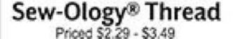 Hobby Lobby Sew-ology® thread offer